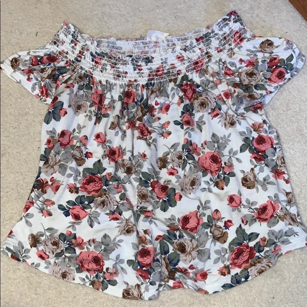 Floral Off the shoulder top